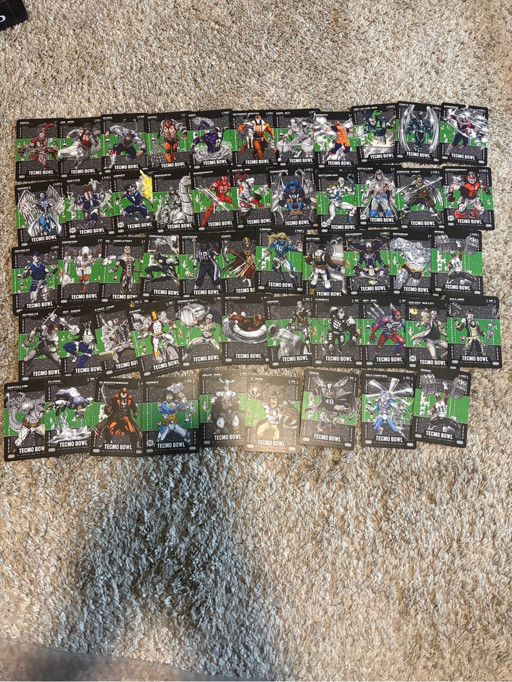 Lot of 53 Steel Bo Jackson 2026 Bo Jackson Battle Arena Tecmo Bowl cards BOBA